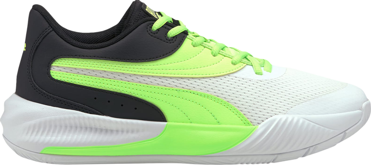 حذاء رياضي Puma Triple Basketball White Green Glare، أبيض