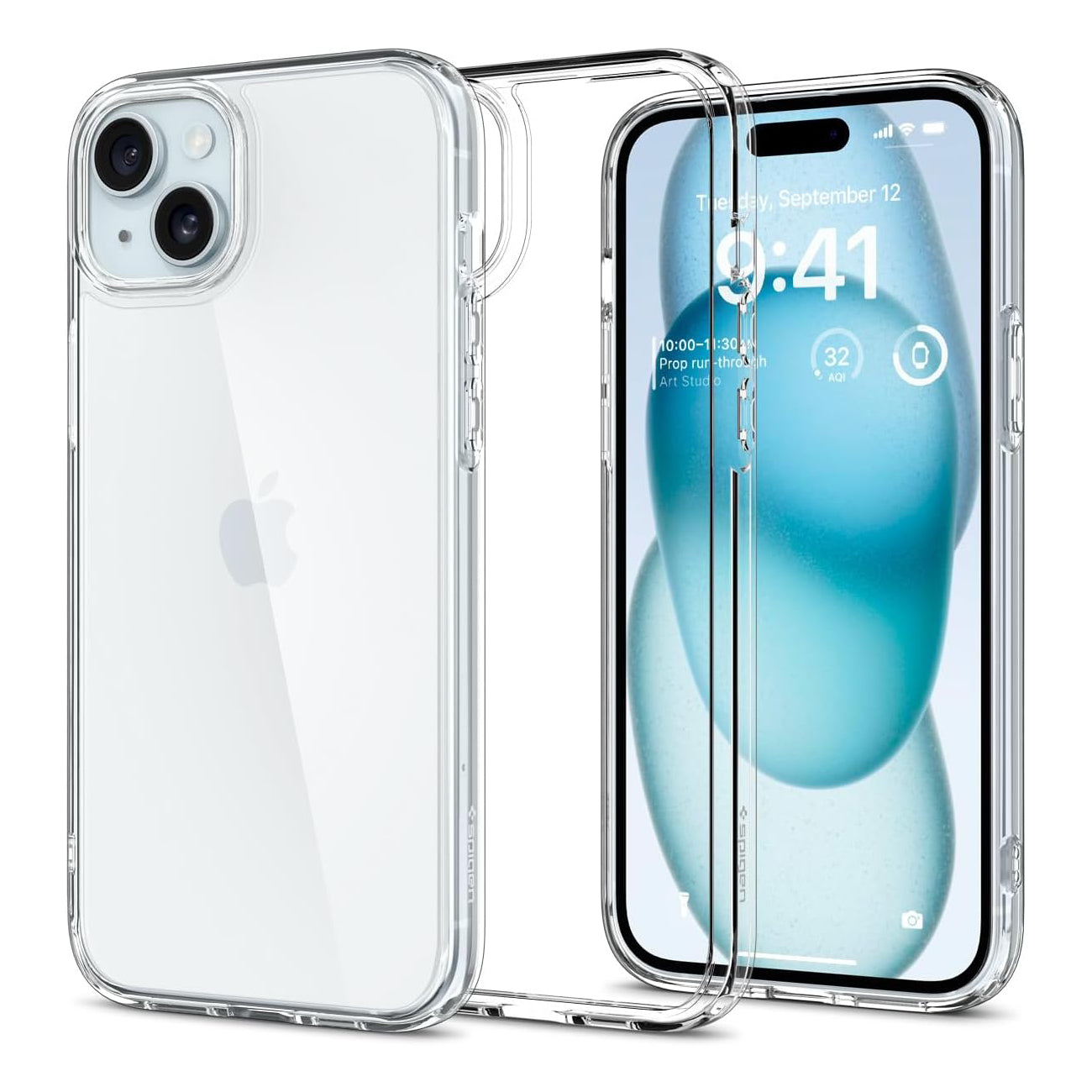 Spigen Ultra Hybrid iPhone 15 Plus Case, Crystal Clear