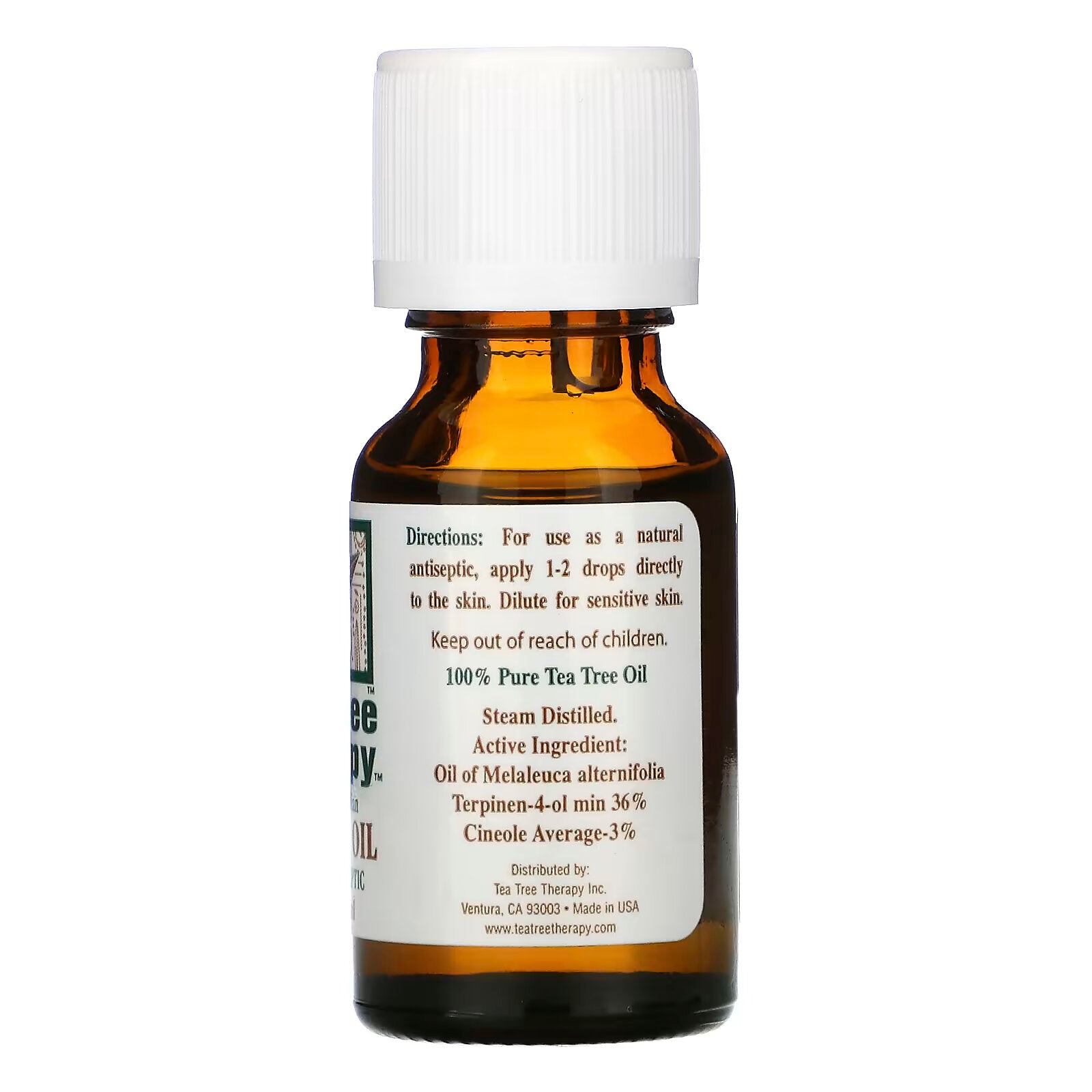 Tea Tree Therapy, Tea Tree Oil, 0.5 fl oz (15 ml)