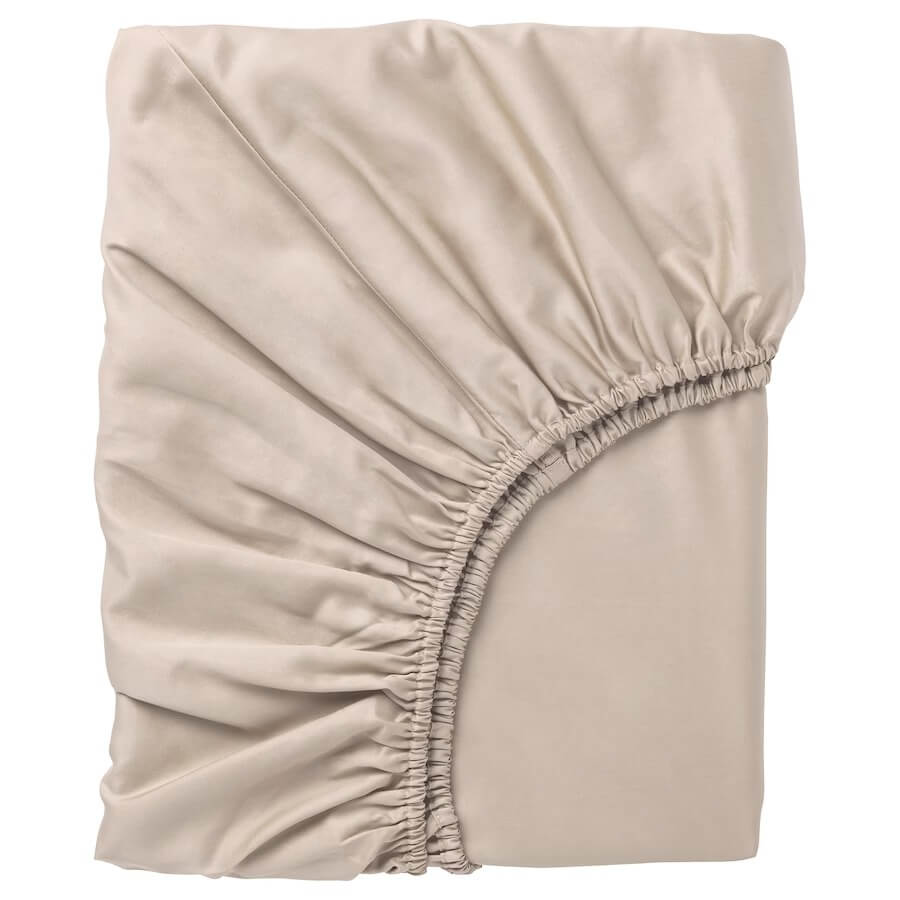 Bed sheet Ikea Nattjasmin 140x200, light beige