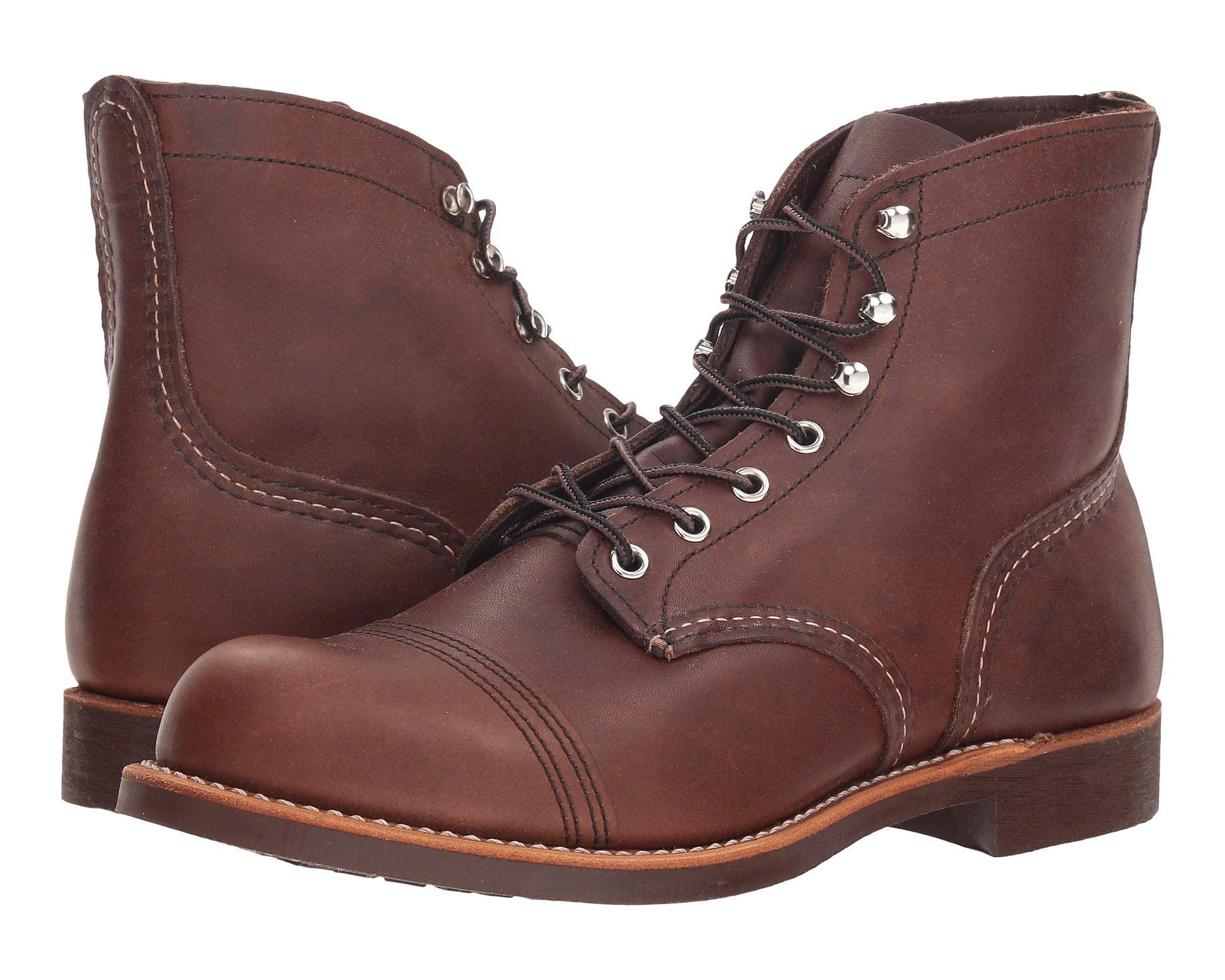 حذاء Iron Ranger Lug Red Wing Heritage مقاس 6 بوصات، حزام Amber