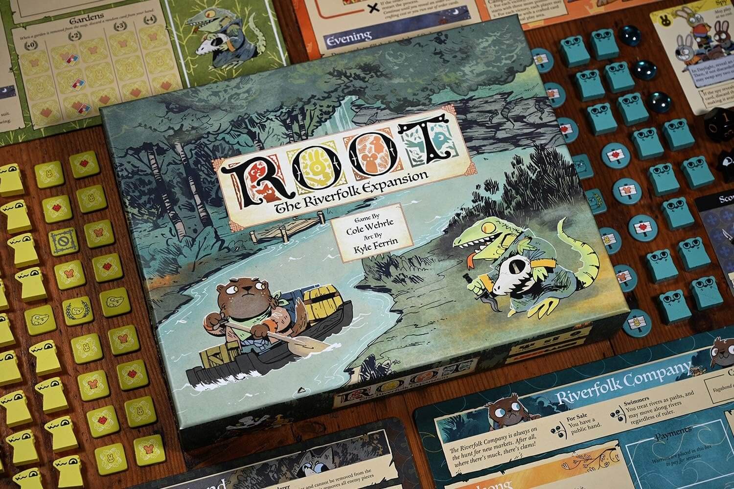 Addition to the board game Leder Games Root: The Riverfolk Expansion