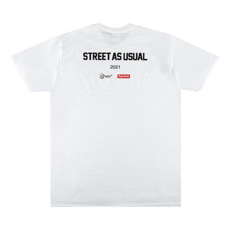 تي شيرت Supreme x WTAPS Sic'em! Tee 'White'، أبيض