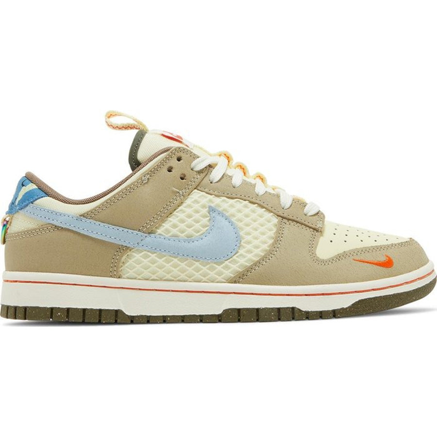 Nike Dunk Low sneakers, beige/multicolor