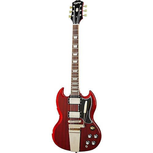 جيتار Epiphone SG Standard 60s Maestro Vibrola باللون الكرزي العتيق جيتار Epiphone SG Standard 60s Maestro Vibrola باللون الكرزي العتيق