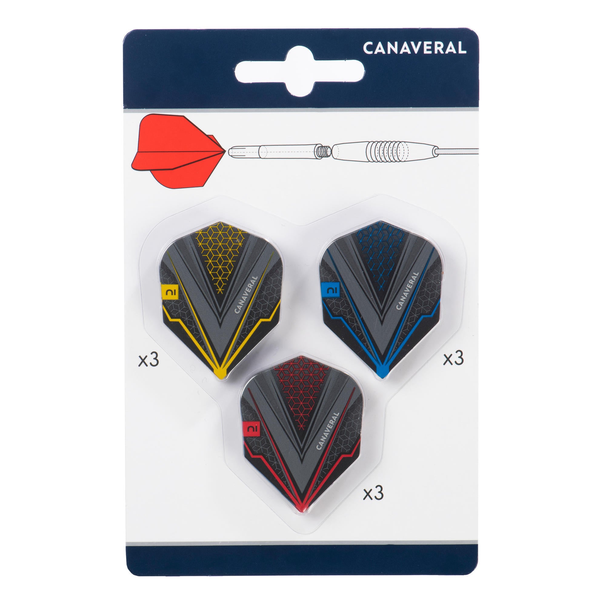 لعبة Dartflights Performance 3×3 قطع CANAVERAL