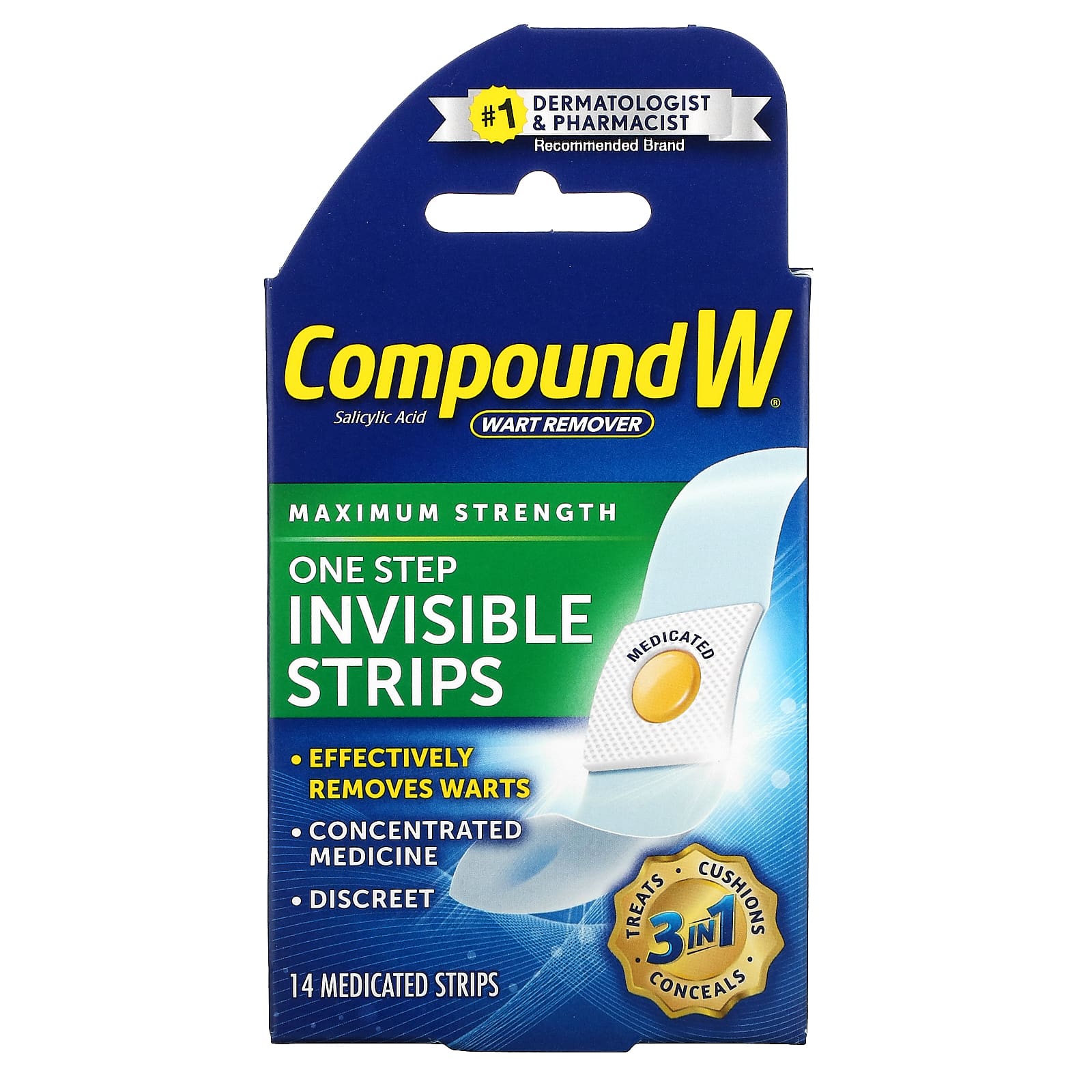 Compound W Wart Remover, 14 Treatment Strips