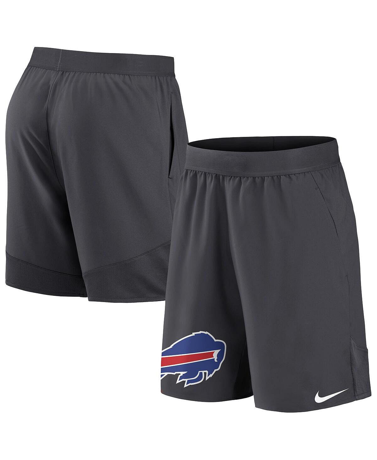 شورت رياضي مطاطي للرجال من Buffalo Bills Nike باللون الأنثراسايت