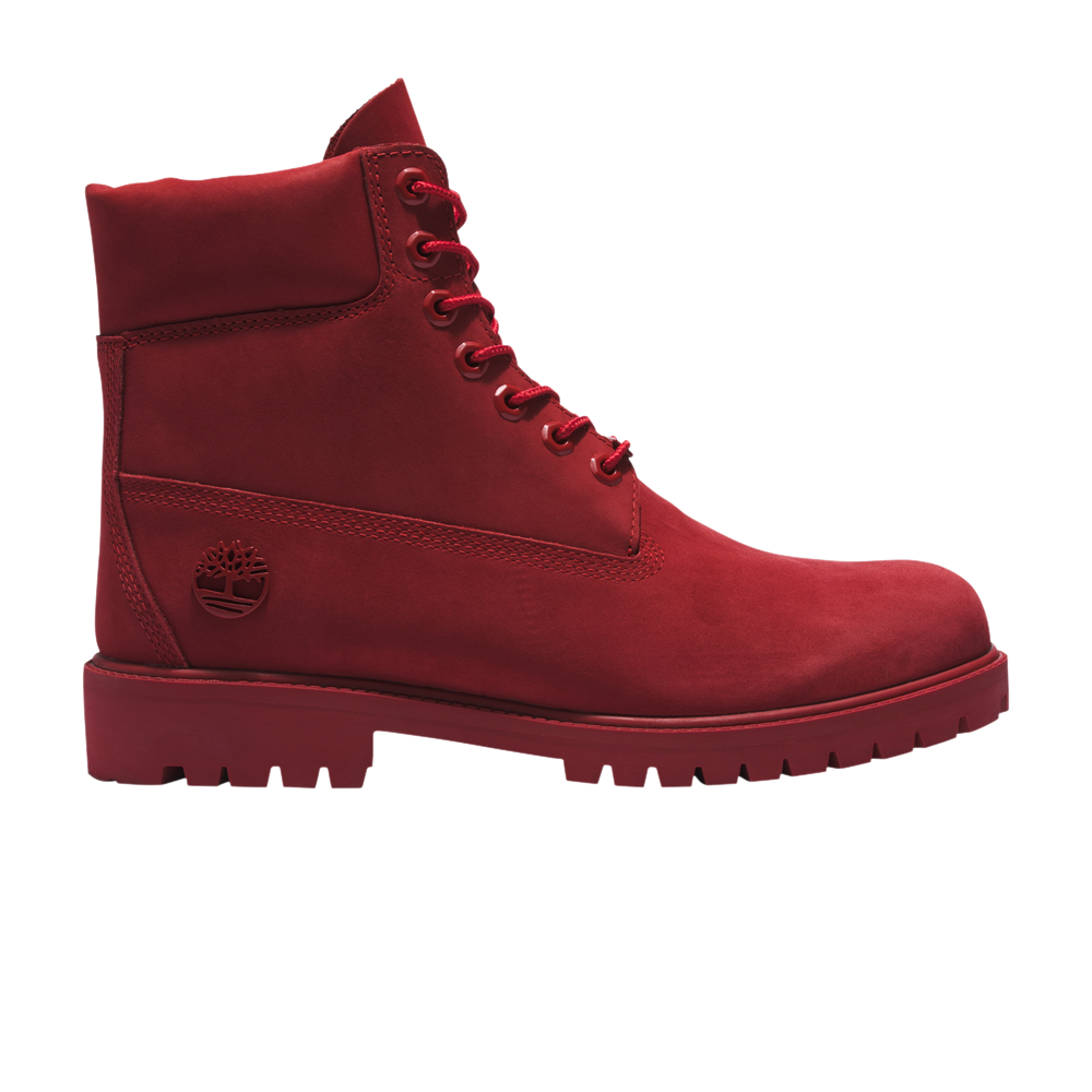 حذاء Timberland Premium المقاوم للماء مقاس 6 بوصات، أحمر