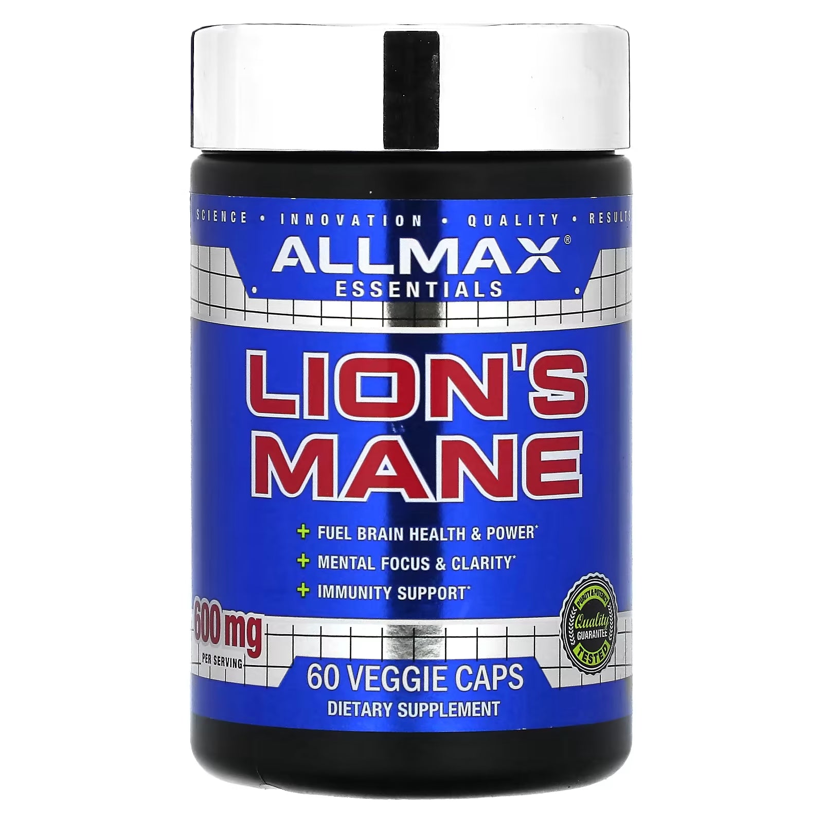 مكمل غذائي ALLMAX Lion's Mane، 60 كبسولة نباتية