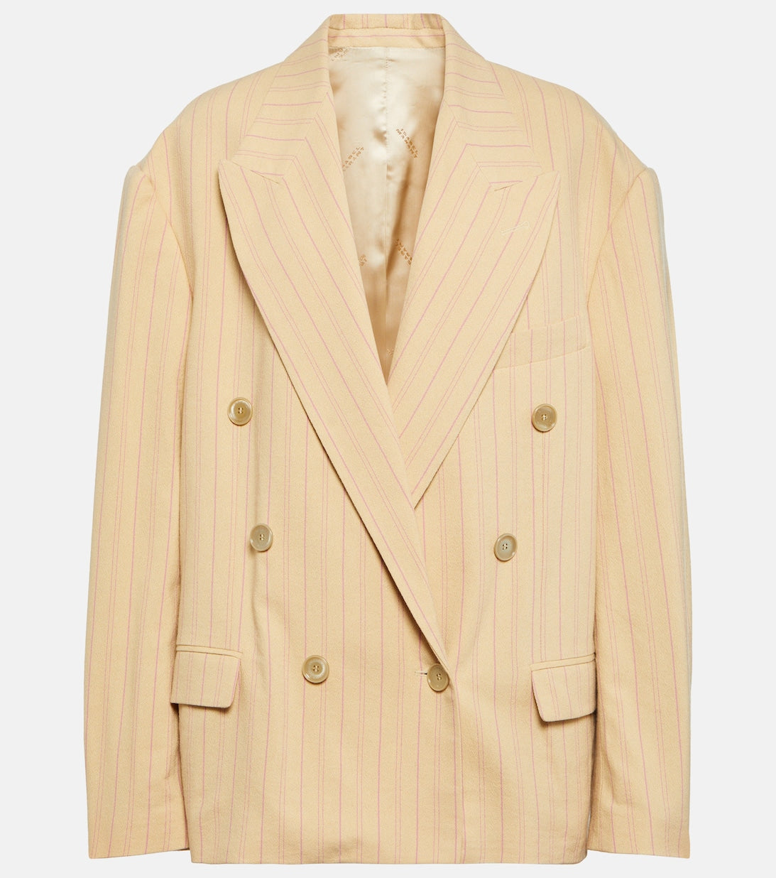 ISABEL MARANT pinstripe blazer, yellow