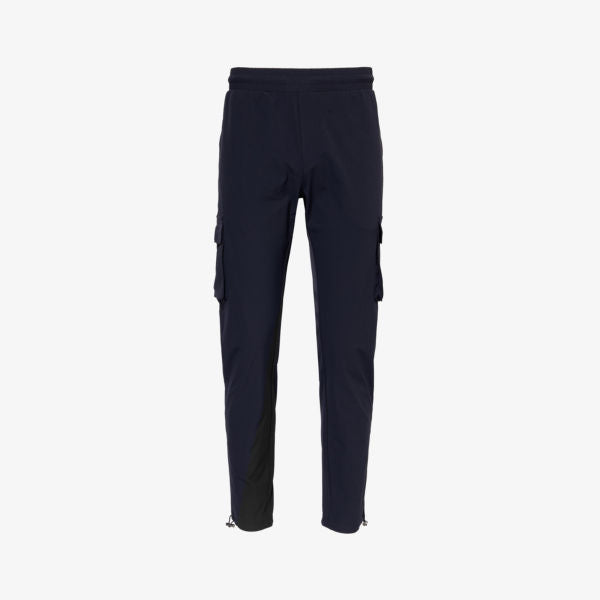 Arne Stretch Mid-Rise Tapered Pants, Navy