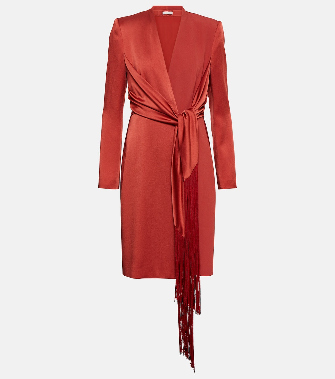 Maura satin mini wrap dress MAX MARA, red