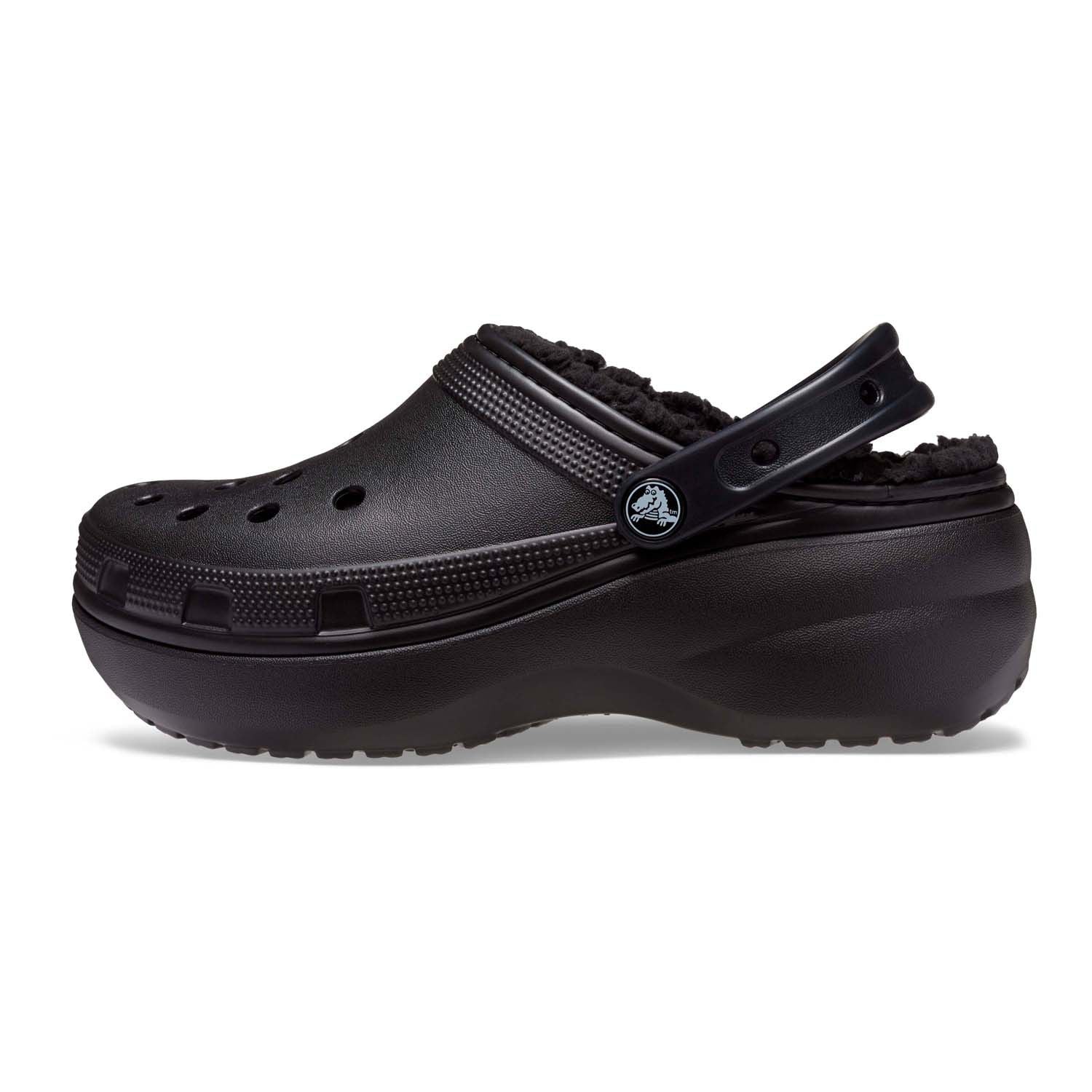 Classic women's platform clogs Crocs Crocs, black