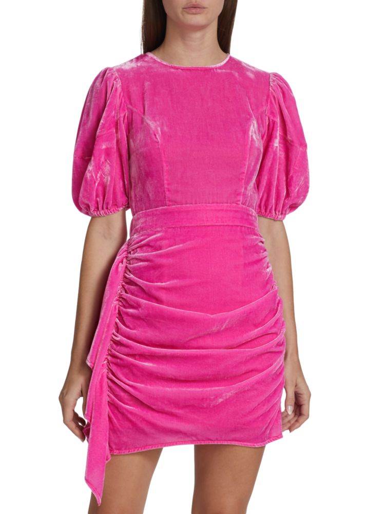 Pia Rhode Velvet Mini Dress in Jaipur