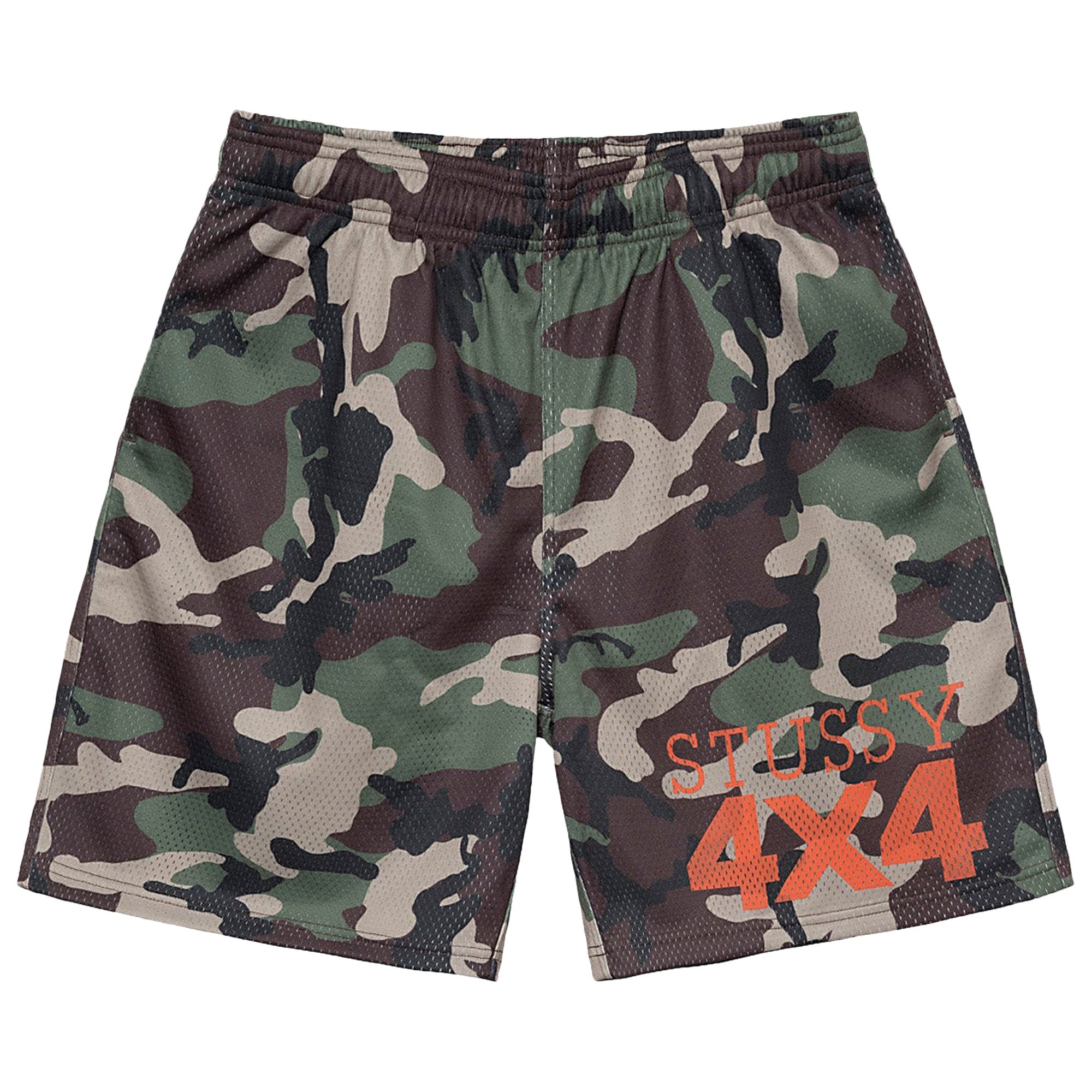 Stussy 4X4 Mesh Shorts, Camouflage