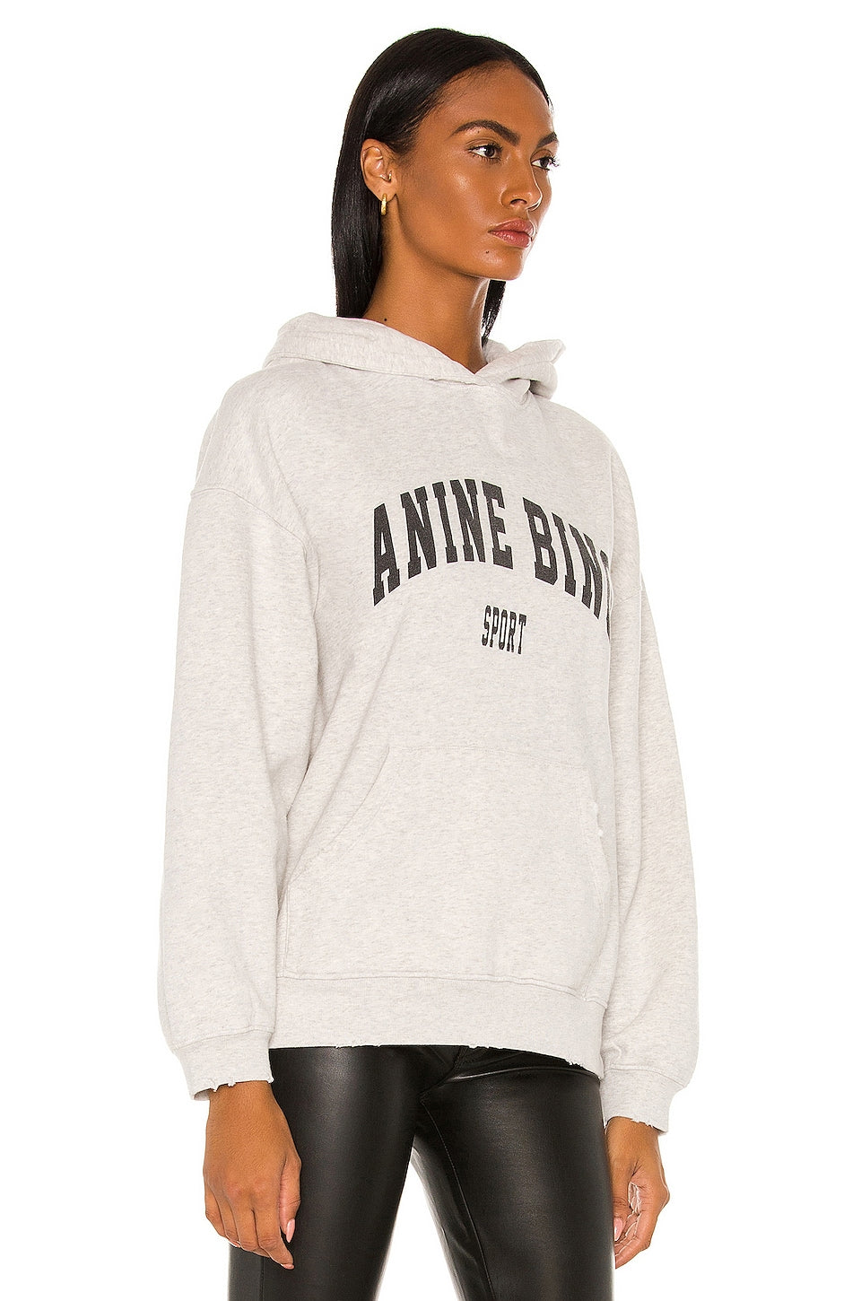 ANINE BING Sport Harvey Sweatshirt, Heather Gray