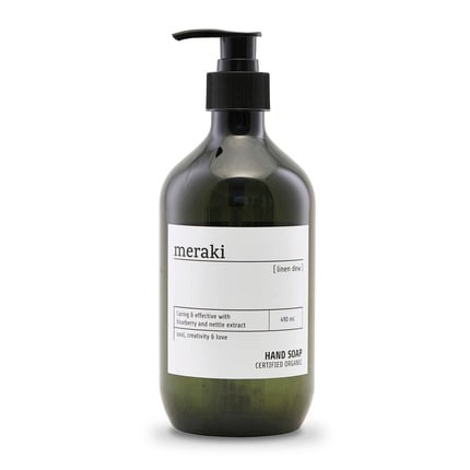 Linen Dew Certified Organic Liquid Hand Soap for Daily Skin Care ,Meraki