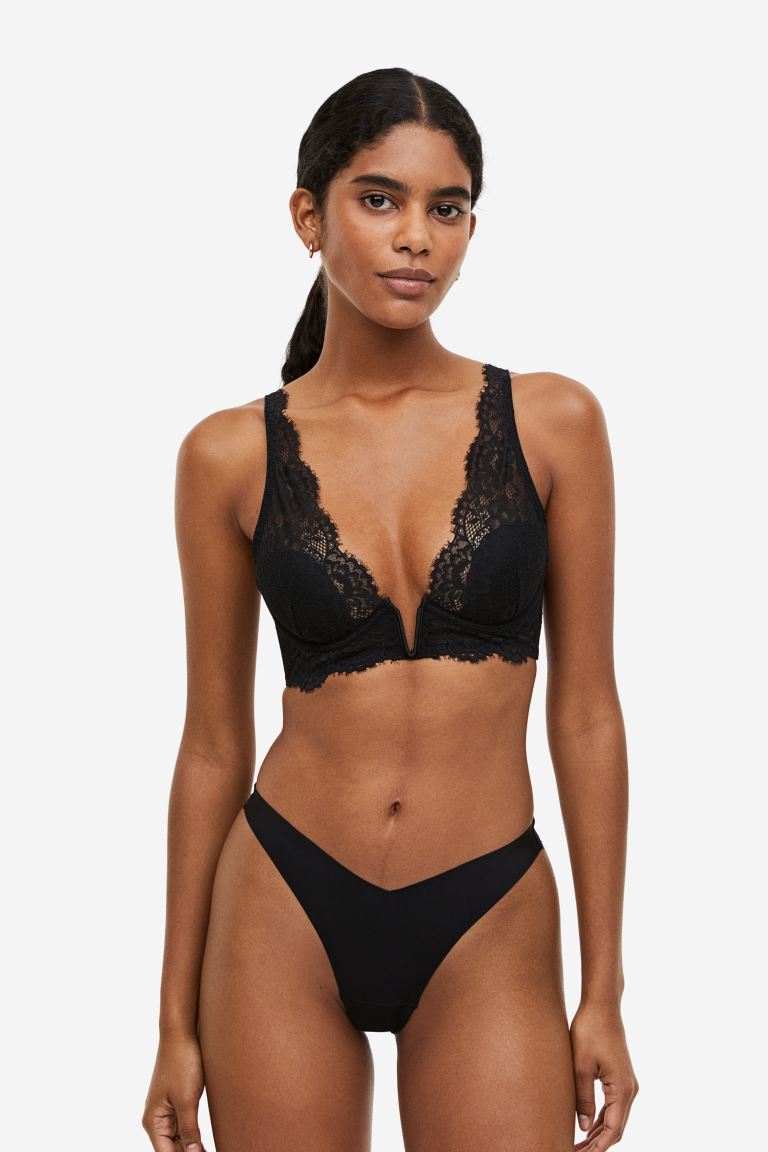 H&M padded lace underwire bra