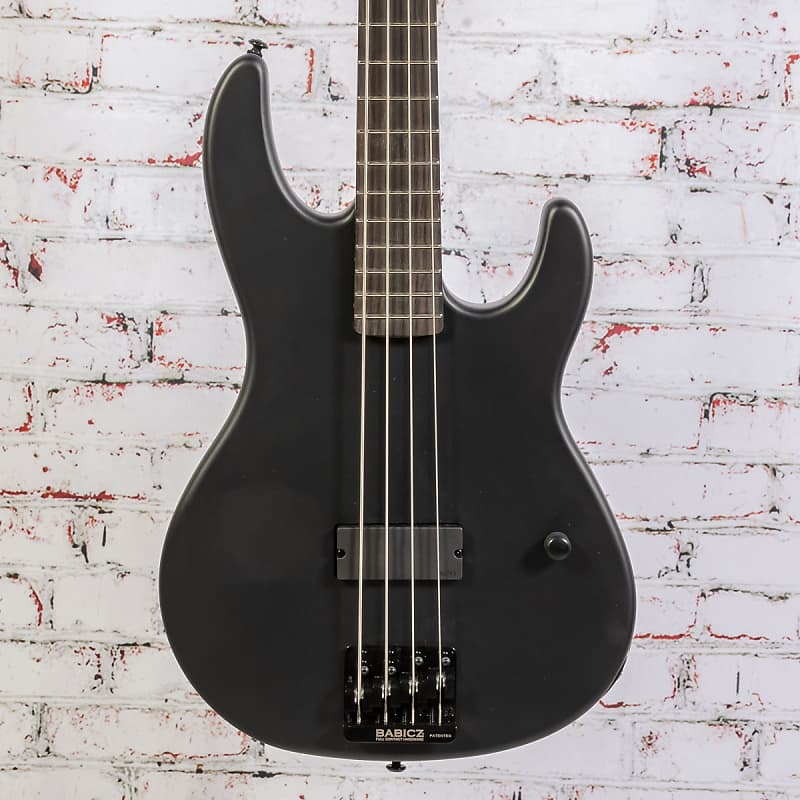 Bass guitar LTD by ESP - AP-4 - Black Metal Bass Guitar - Black Satin