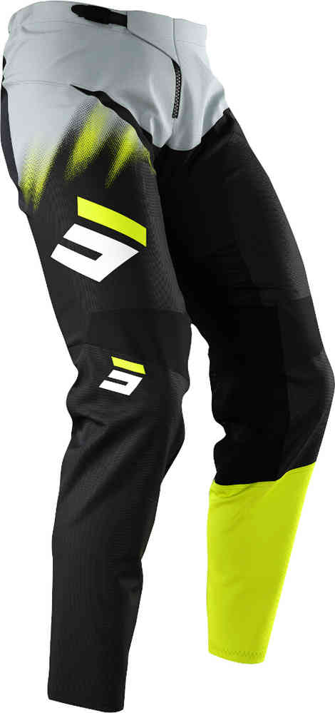 Devo Versus Shot Kids Motocross Pants, Grey/Yellow