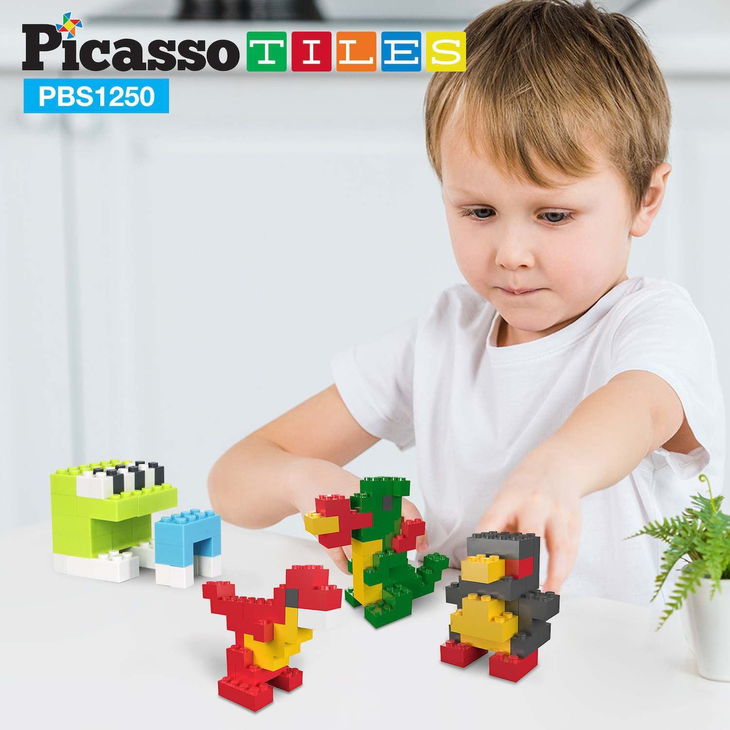 Set of building bricks Picasso Tiles, 1250 pcs. Picassotiles