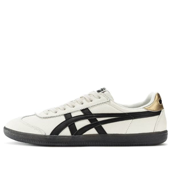 حذاء رياضي Onitsuka Tiger Tokuten Shoes باللون الأبيض والأسود والذهبي