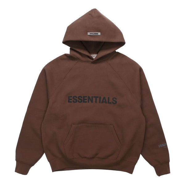 هودي Fear of God Essentials لخريف وشتاء 2020 "Rain Drum"، بني