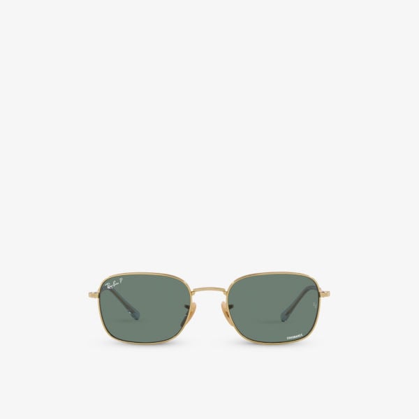 RB3706 Ray-Ban metal cushion sunglasses, yellow