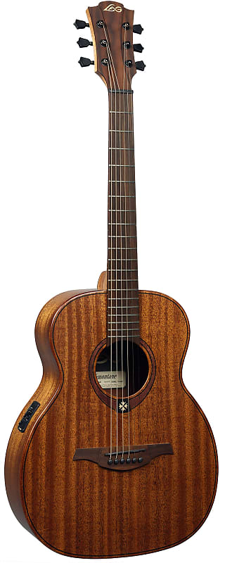 Acoustic Guitar Lag LAG TRAVEL-KAE Tramontane Acoustic Electric Travel Guitar. Khaya - Rosewood