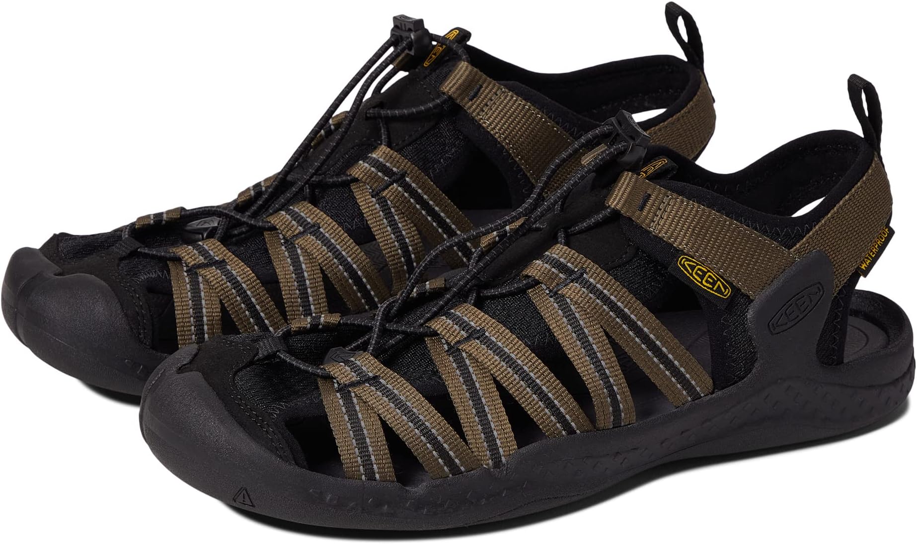 Drift Creek H2 KEEN Sandals, Dark Olive/Black