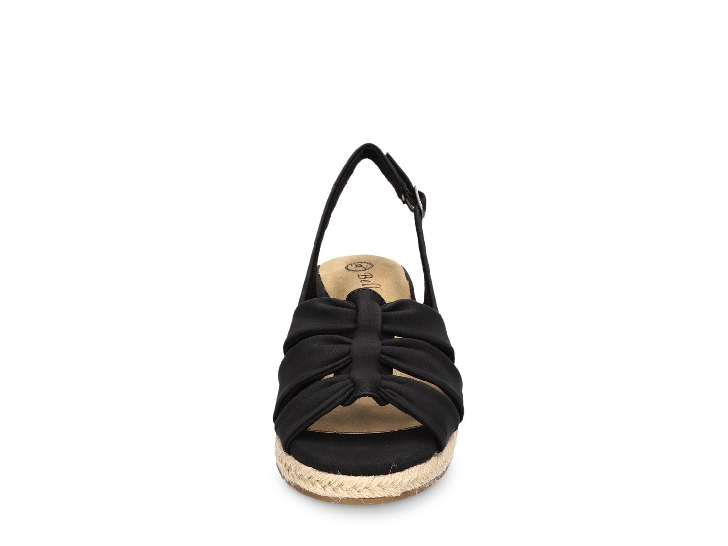 Bella Vita Cheerful Espadrille wedge sandals, black