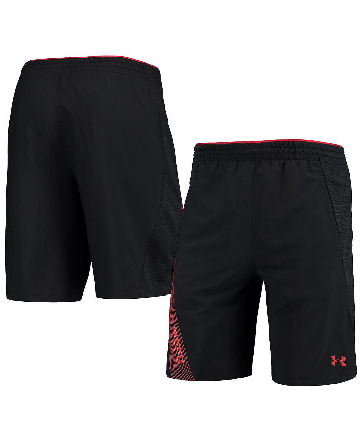 Under Armor Men's 2021 Texas Tech Red Raiders Black Woven Sideline Shorts