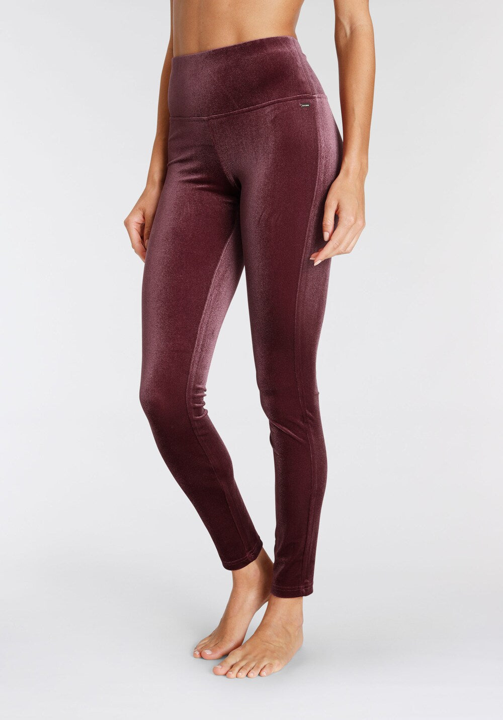 Skinny leggings Lascana, burgundy