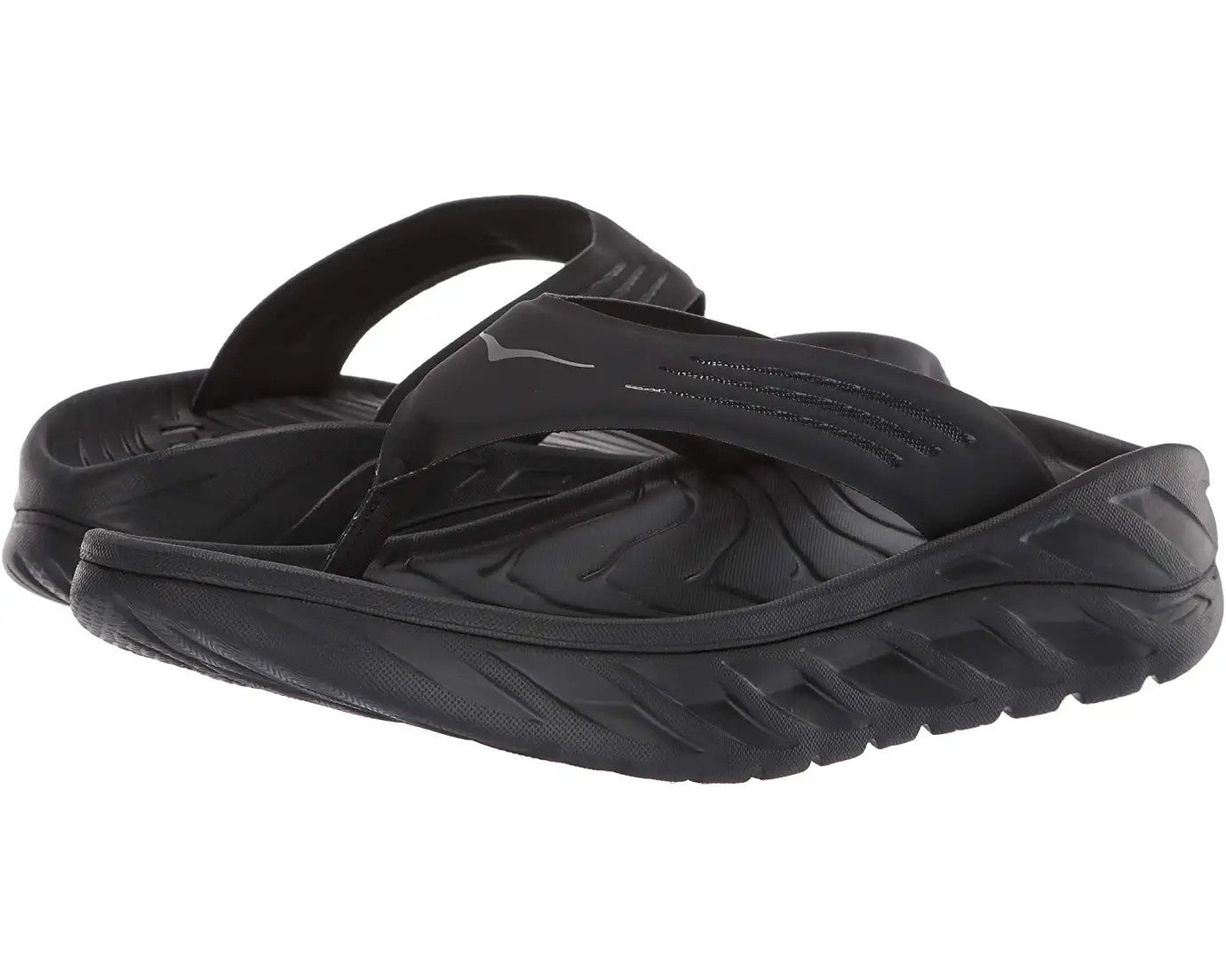 Ora Recovery Flip Hoka sandals, black