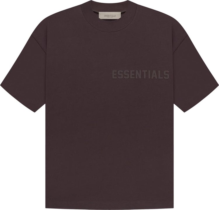 Fear of God Essentials Short-Sleeve Tee 'Plum', Brown