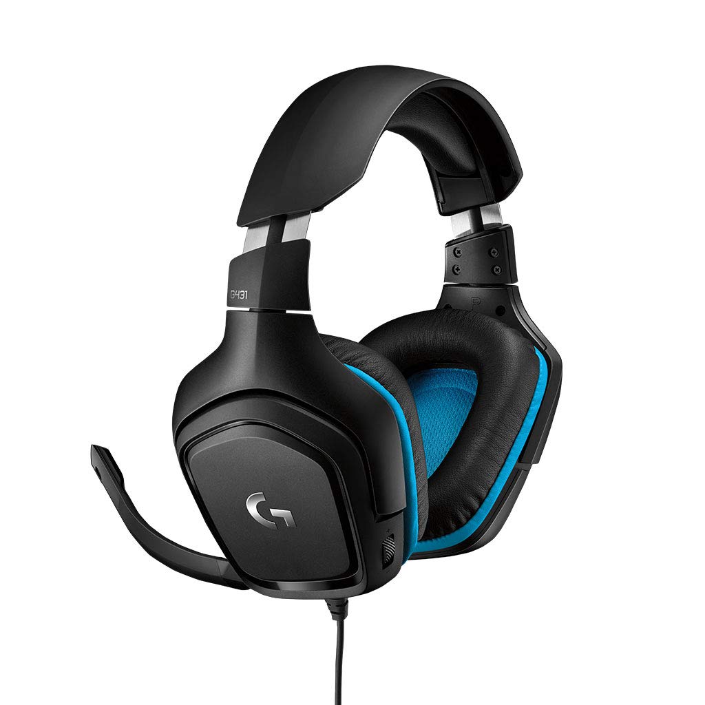 Logitech G431 Gaming Headset, Black