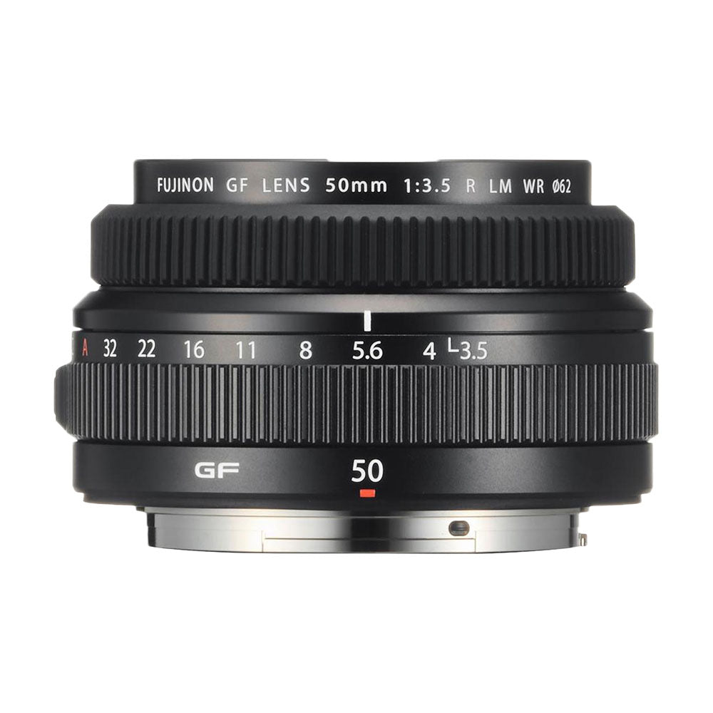 عدسة فوجي فيلم فوجينون GF 50mm f/3.5 R LM WR، باللون الأسود