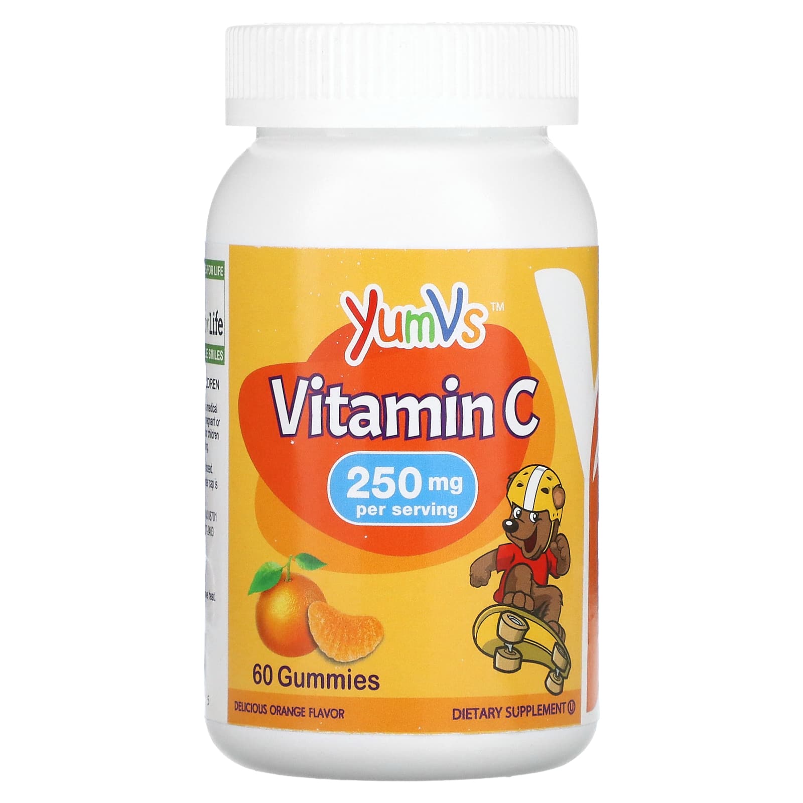 Vitamin C Yum-Vs Kids, Delicious Orange, 60 Gummies