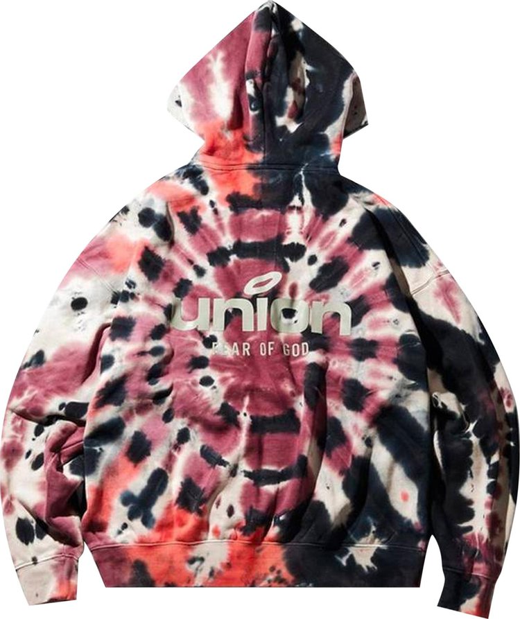 Fear of God Essentials x Union Vintage Hoodie 'Tie Dye', Multicolor