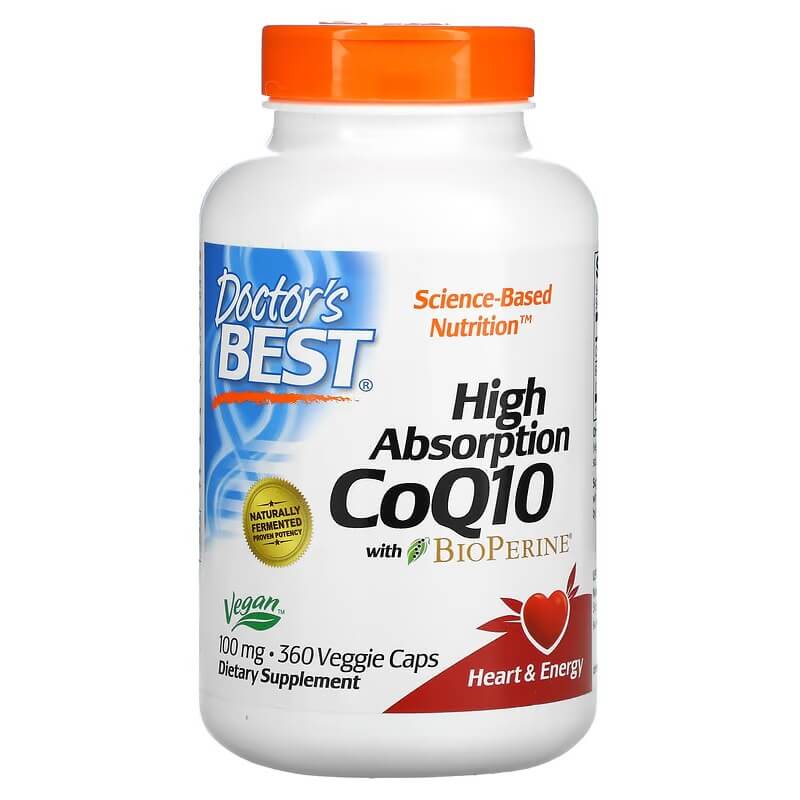 Coenzyme Q10 Doctor's Best with BioPerine 100 mg, 360 capsules