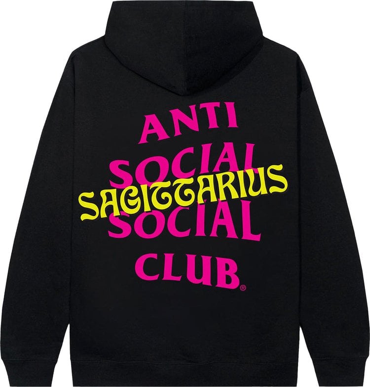 Anti Social Social Club Sag Hoodie 'Black', black