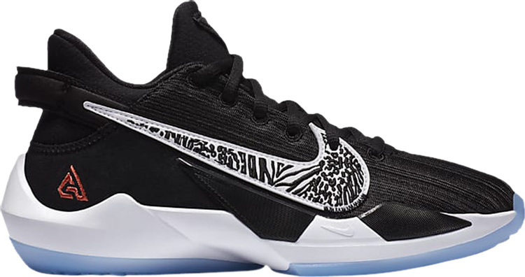 حذاء رياضي Nike Zoom Freak 2 GS 'Black'، باللون الأسود