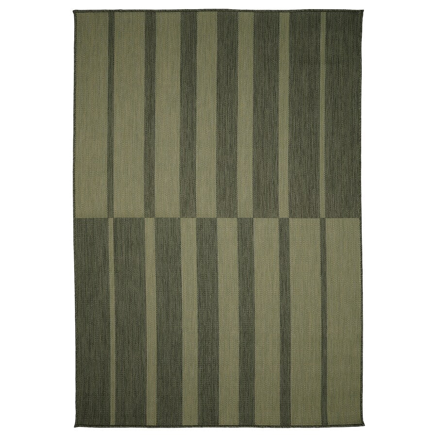 Woven carpet Ikea Kantstolpe, 133x195 cm, green