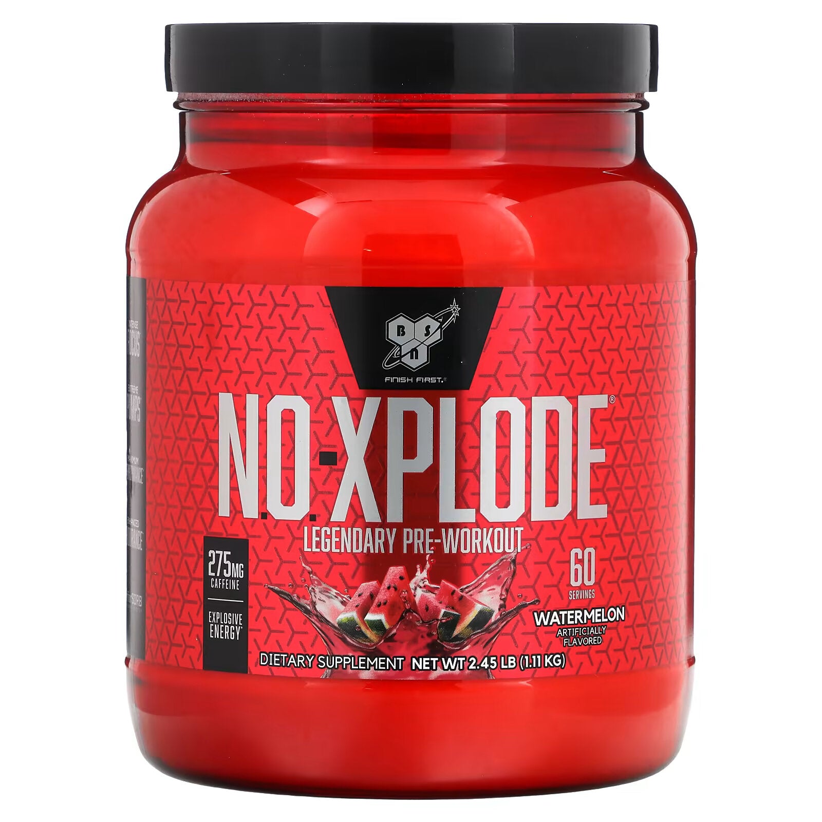 BSN, N.O.-Xplode, Legendary Pre-Workout, Watermelon, 2.45 lbs (1.11 kg)