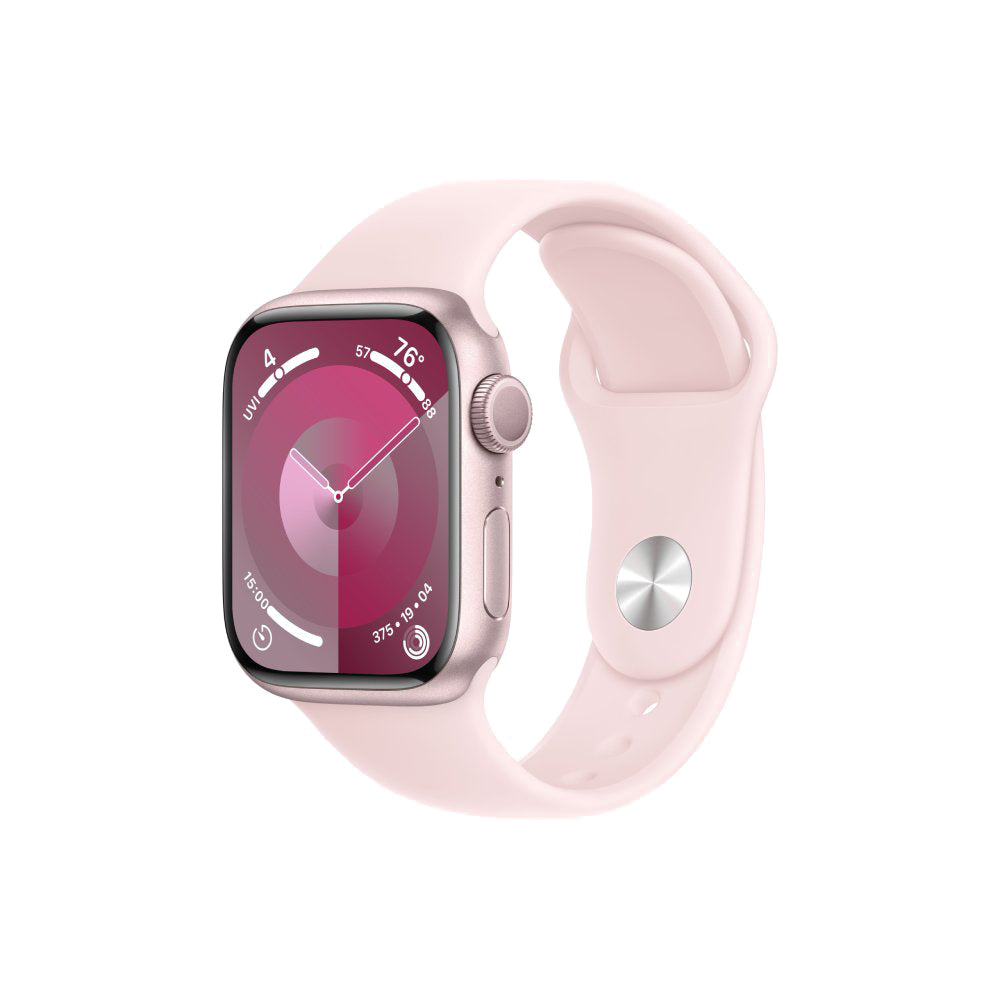 Smartwatch Apple Watch Series 9 (GPS), 45mm, Pink Aluminum Case/Pink Sport Band - M/L