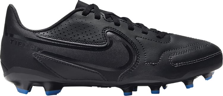 Nike Tiempo Legend 9 Club MG GS 'Black Light Photo Blue' Boots, black