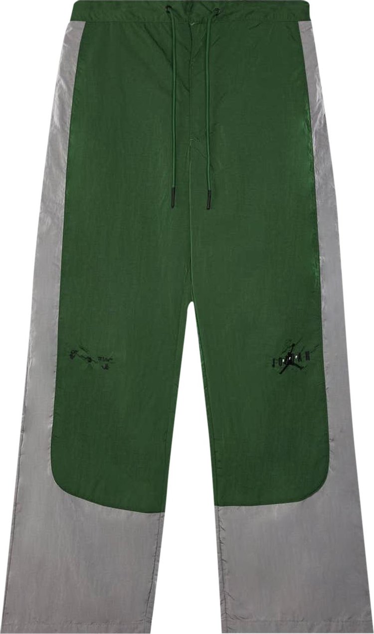 Air Jordan x Off-White MJ Track Pants 'Forest Green/Phantom/Black', green