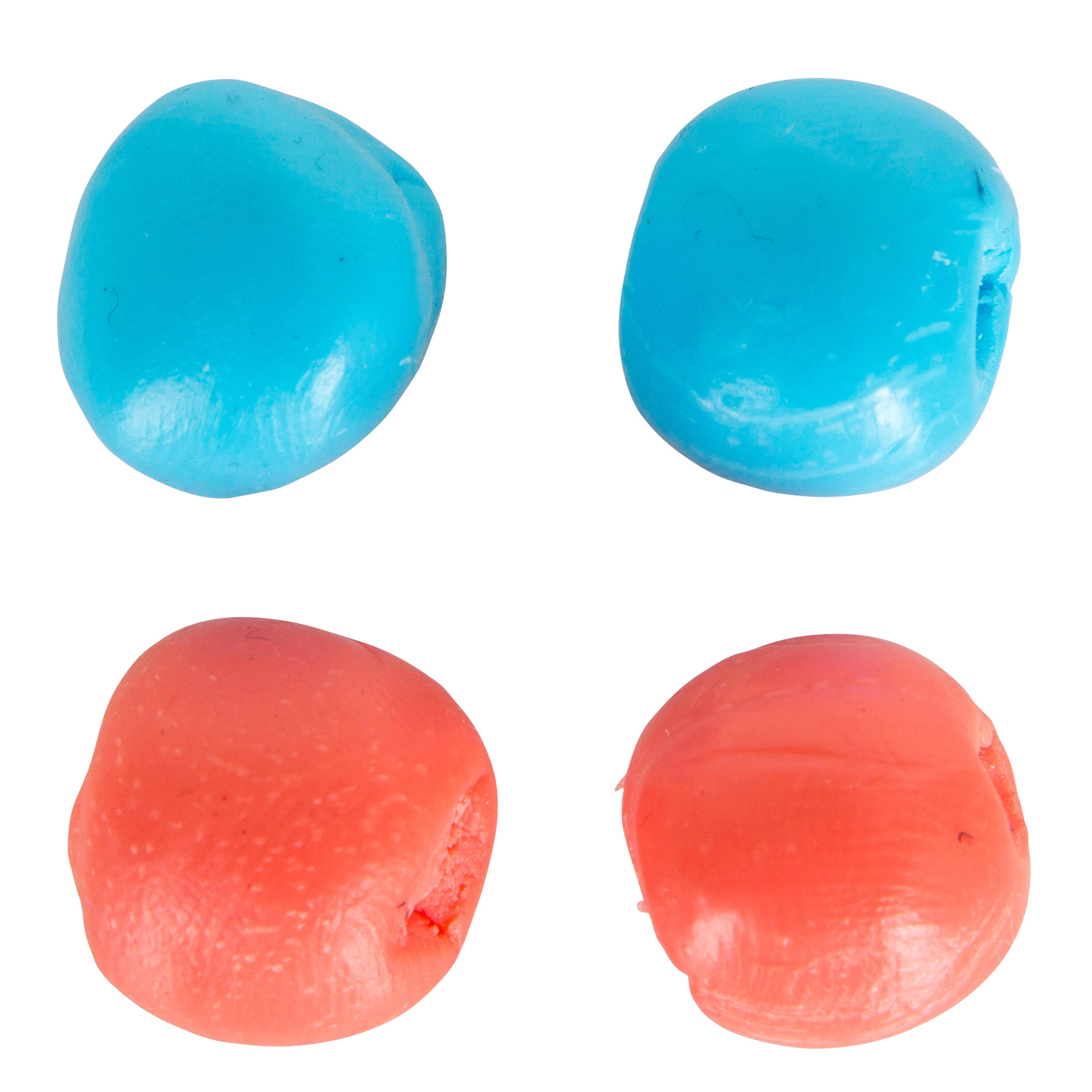 Soft thermoplastic swimming earplugs pink and blue Nabaiji