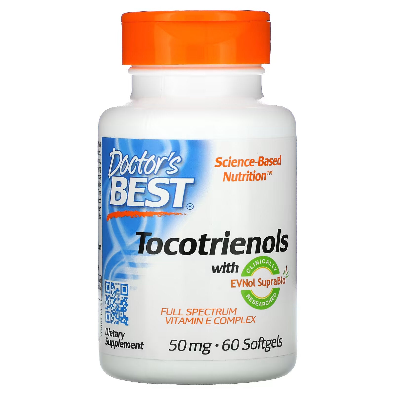 Doctor's Best Tocotrienols with EVNol SupraBio 50 mg, 60 capsules